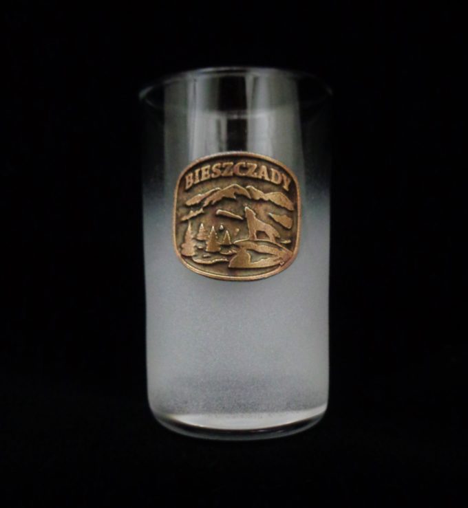 BIESZCZADY KIELISZEK SHOT30 WODKA SZRON PLUS BLASZKA