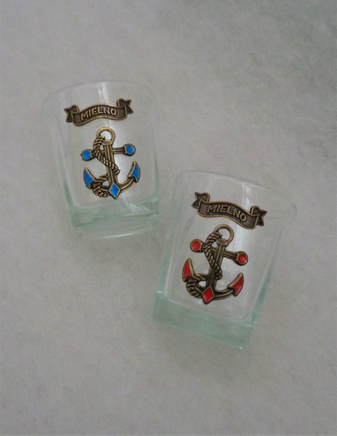 MIELNO SZKLANKA KWADRAT WHISKY KOTWICA