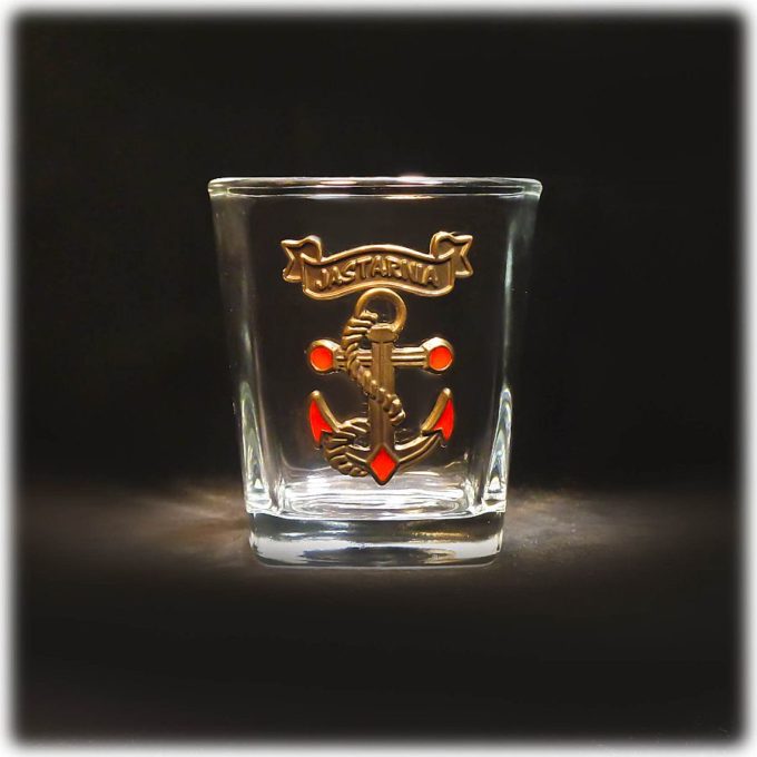 JASTARNIA_SZKLANKA_DO_WHISKY_KWADRAT_250_ML_KOTWICA_CZERWONA