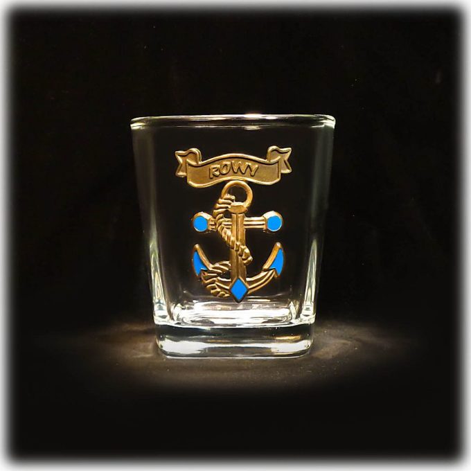 ROWY_SZKLANKA_DO_WHISKY_KWADRAT_250_ML_KOTWICA_NIEBIESKA