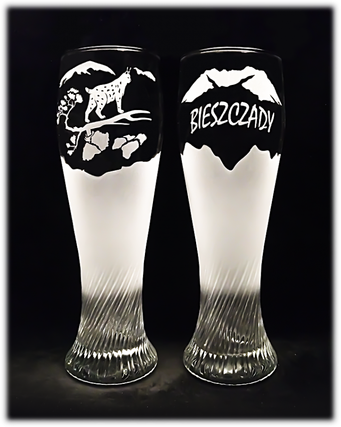 Bieszczady_szklanka_do_piwa_spirala_500_ml_rys_szron