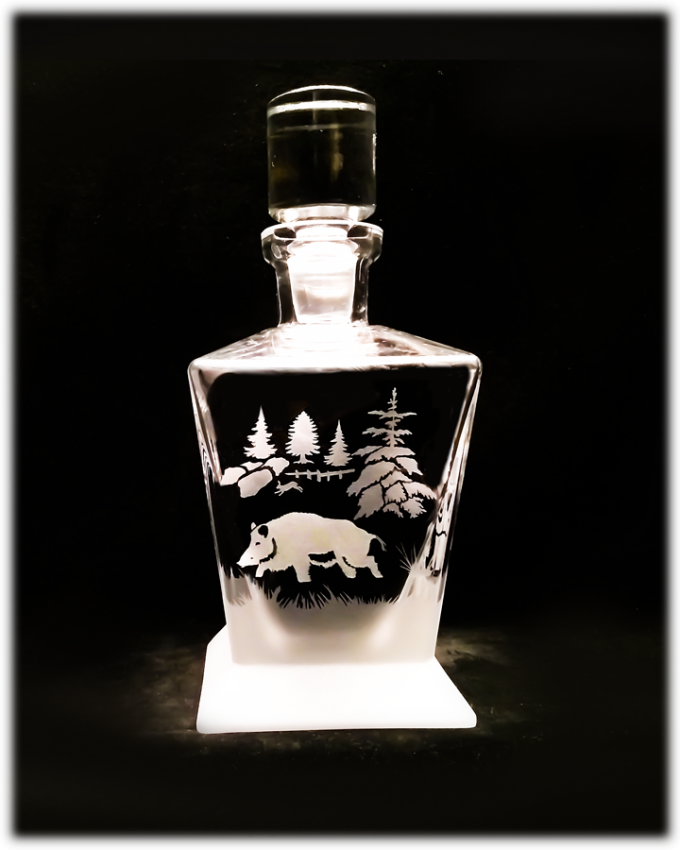 Mysliwskie_karafka_krosno_caro_750_dzik_2