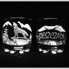 Bieszczady_szklanka_do_wody_terenia_300_ml_wilk_na_skale_szron