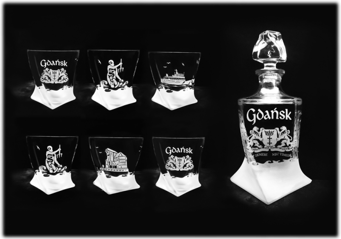 Gdansk_komplet_Bohemia_Quadro_do whisky_1+6_szt_5907718949889