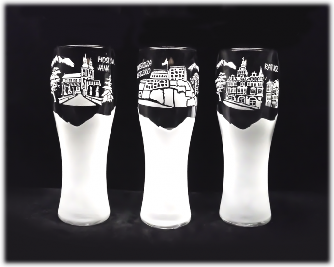 Klodzko_szklanka_do_piwa_krosno_500_ml_most_twierdza_ratusz