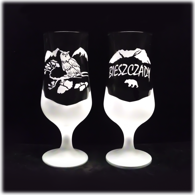 Bieszczady_szklanka_do_piwa_basia_385_ml_sowa_szron