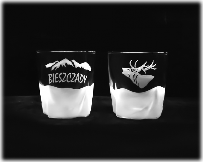 Bieszczady_szklanka_do_whisky_ascot_300_ml_jelen_glowa_szron