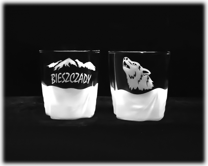 Bieszczady_szklanka_do_whisky_ascot_300_ml_wilk_glowa_szron