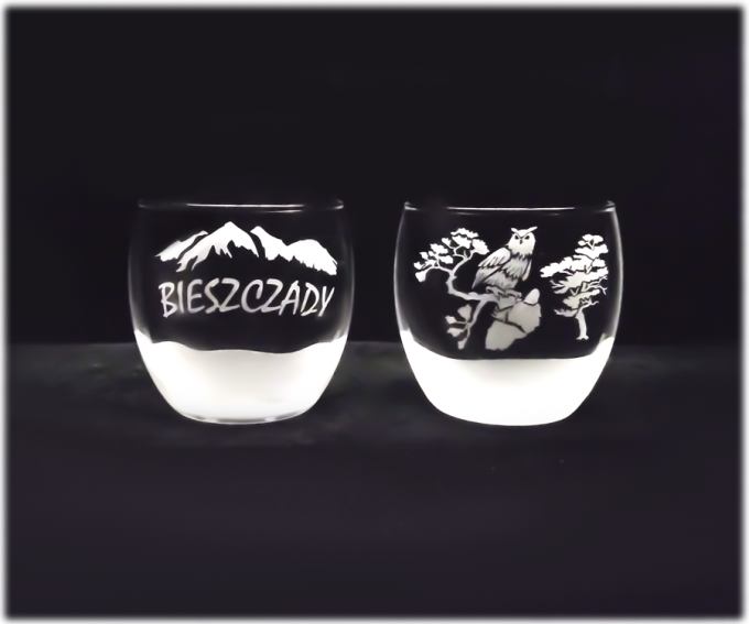 Bieszczady_szklanka_do_whisky_versailles_300_ml_sowa_na_konarze_szron