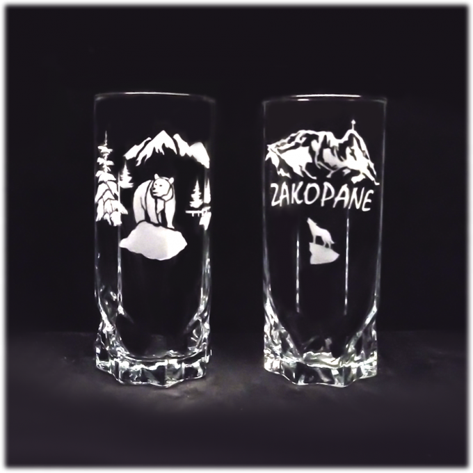 Zakopane_szklanka_do_napojow_aga_wysoka_325_ml_niedzwiedz_na_skale_szron