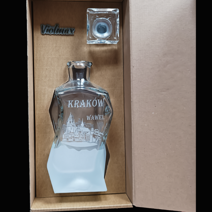 krakow_karafka_lamana_750_ml_wawel_dorozka_szron