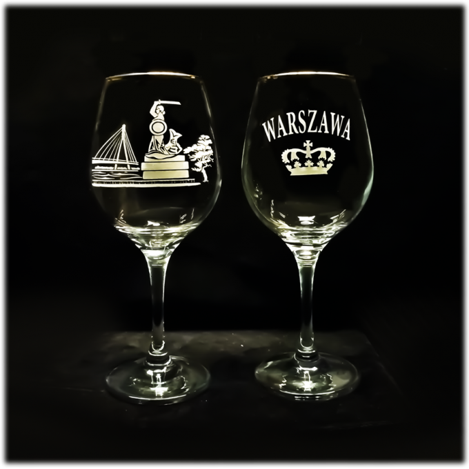 Warszawa_kieliszek_do_wina_amber_460_ml_zloty_syrenka_nad_wisla_szron