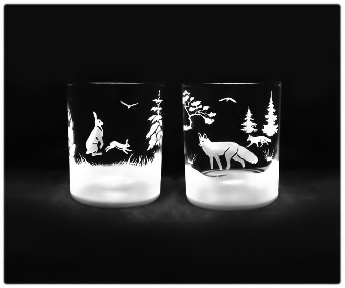 Myslistwo_szklanka_do_wody_sunrise_300_ml_lis_zajace_s2