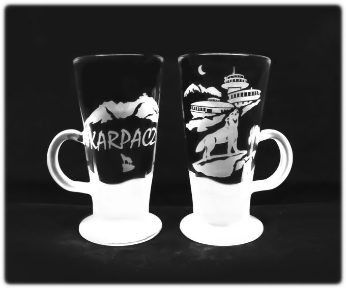 Karpacz_szklanka_caffe_latte_200ml_obserwatorium_wilk_na_skale_szron