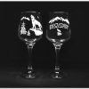bieszczady_kieliszek_do_wina_sparkle_330ml_wilk_na_skale_szron